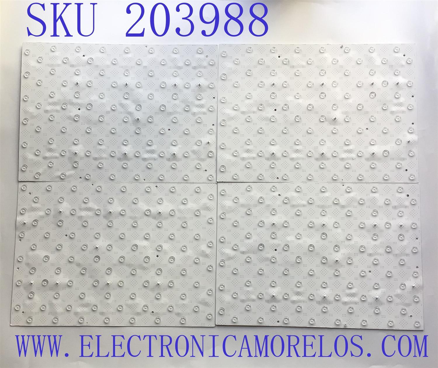 KIT DE LED'S PARA TV SAMSUNG (10 PIEZAS) / NUMERO DE PARTE BN97-15841A / BN41-02650D / 19Y_Q90_75 / LS02 / SB33B / 090010515900 / PANEL CY-TR075FLAV1H / MODELOS QN75Q90RAFXZA / QN75Q90RAFXZA  AA01